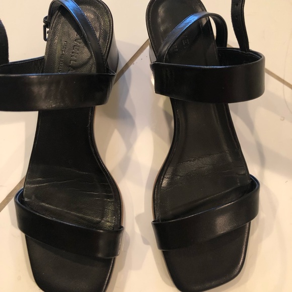 double strap block heel sandals